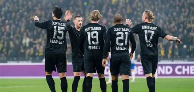 دورتموند يهزم هيرتا برلين برباعية ليزاحم بايرن ميونيخ ويونيون برلين في الصدارة